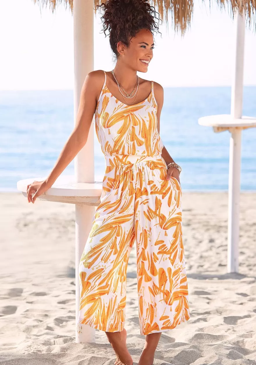 Sale Printed Culotte Jumpsuit Jumpsuits