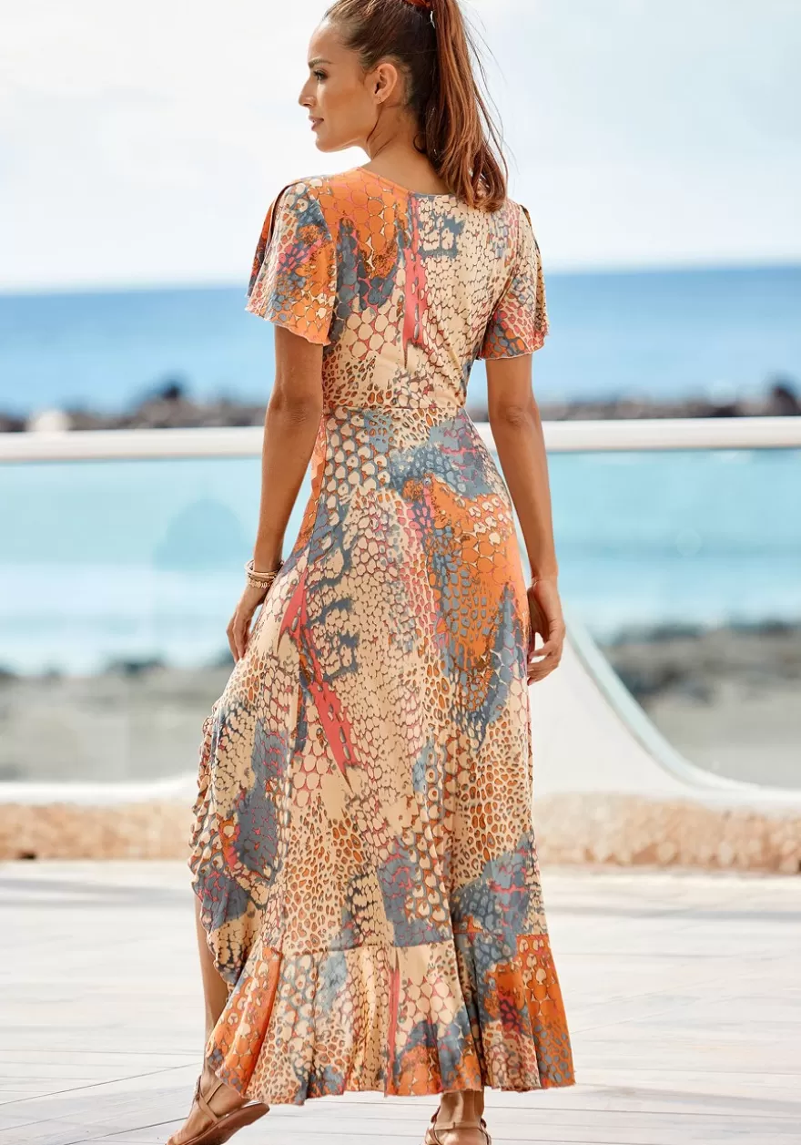 Best Printed Side Slit Maxi Dress Maxi Dresses