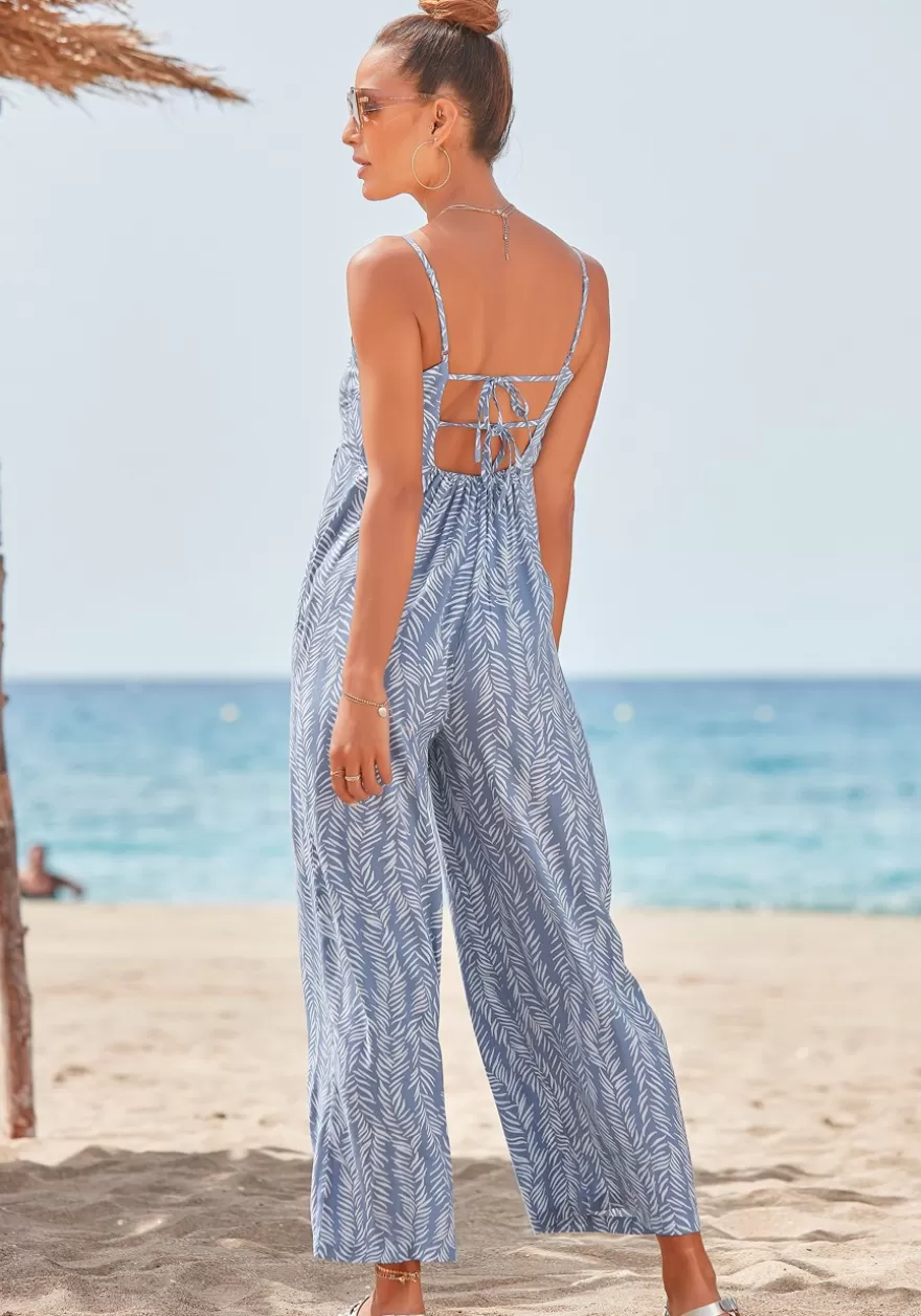 Hot Printed Sleeveless Jumpsuit Jumpsuits