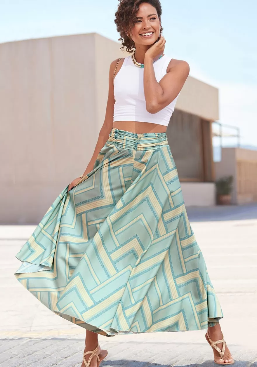 Flash Sale Printed Wide Leg Pants Pants