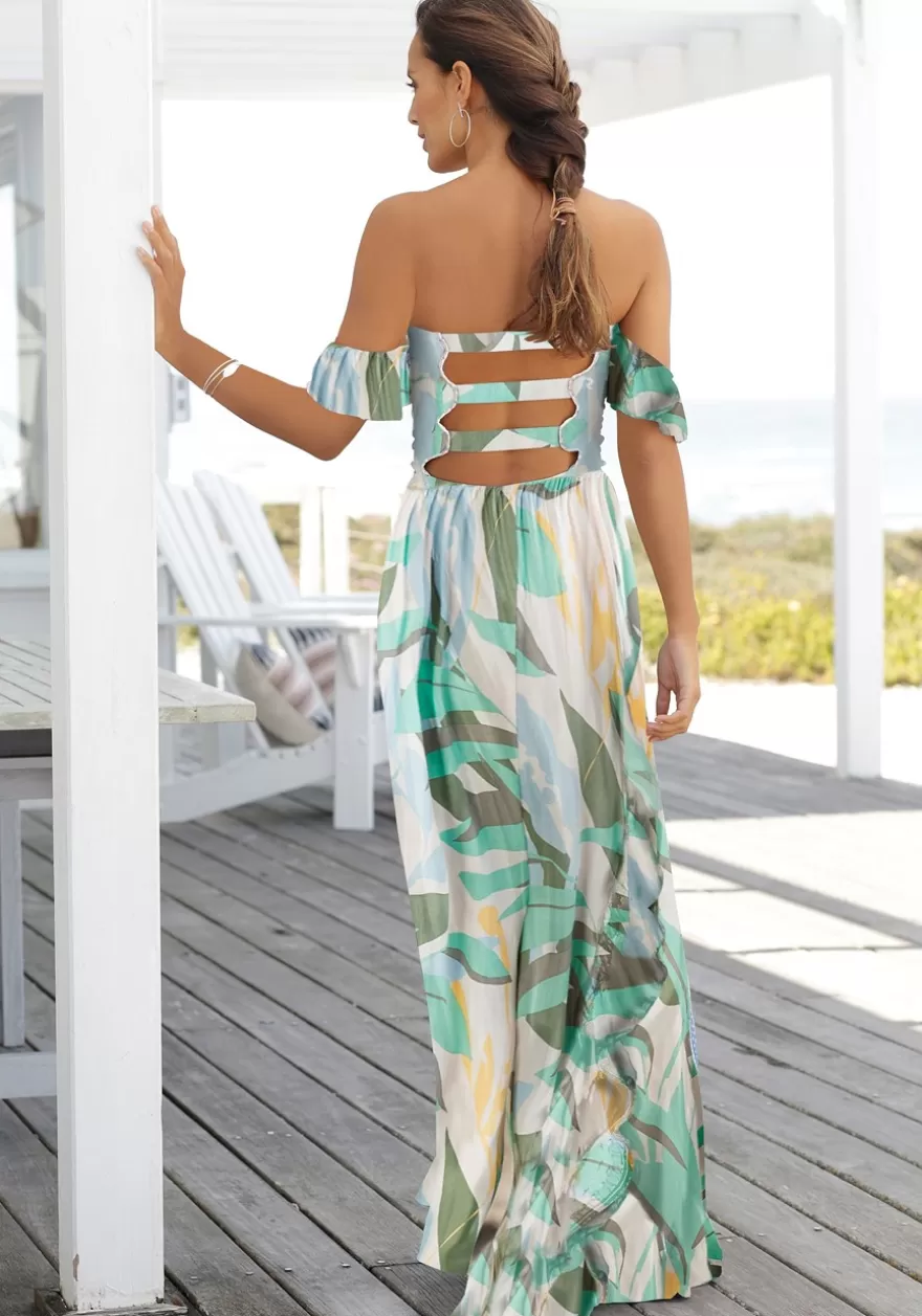 Flash Sale Ruffled Print Maxi Dress Maxi Dresses