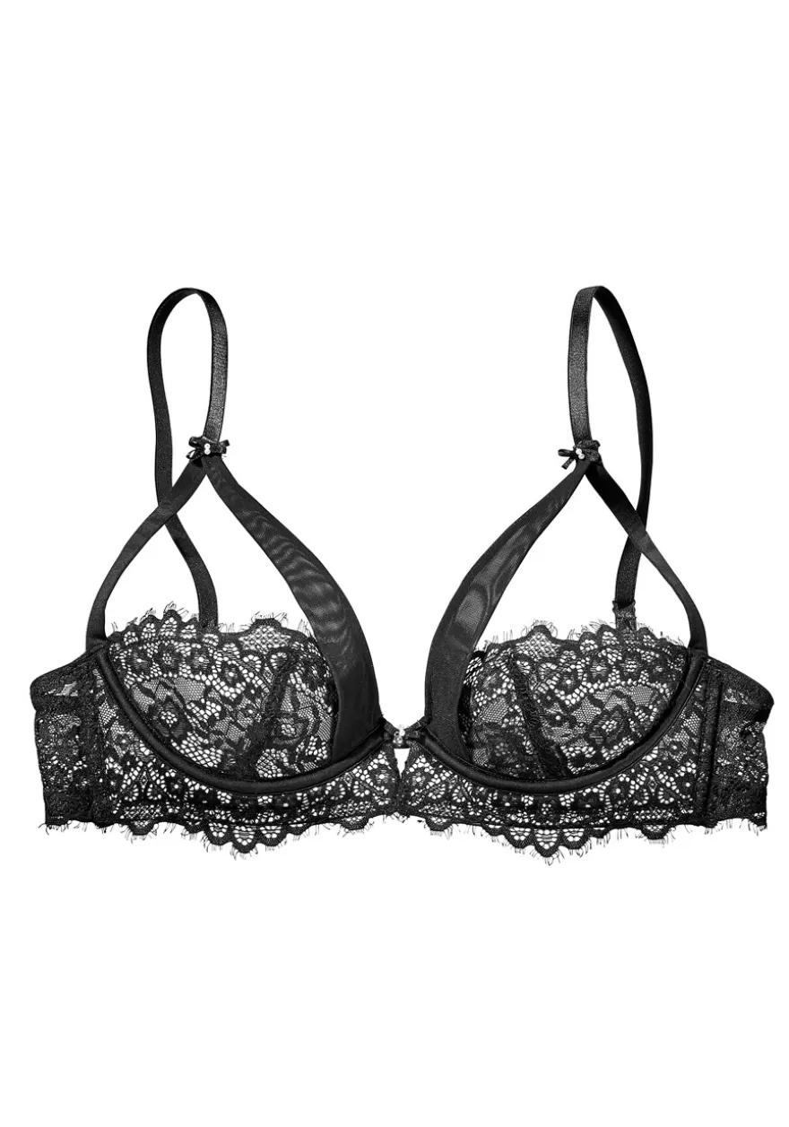 Flash Sale Satin Lace Shelf Bra Unlined Bras