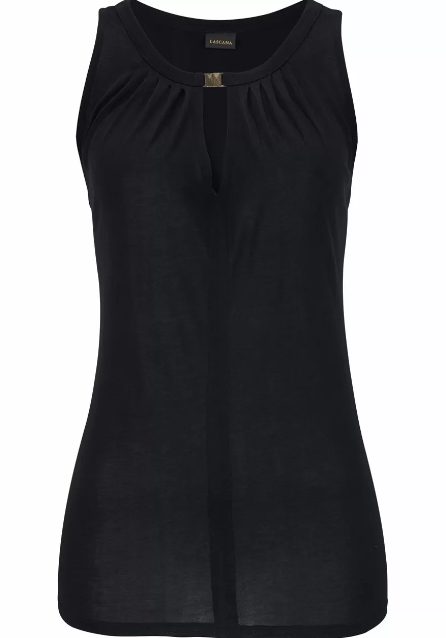 Online Sleeveless Keyhole Top Sleeveless Tops