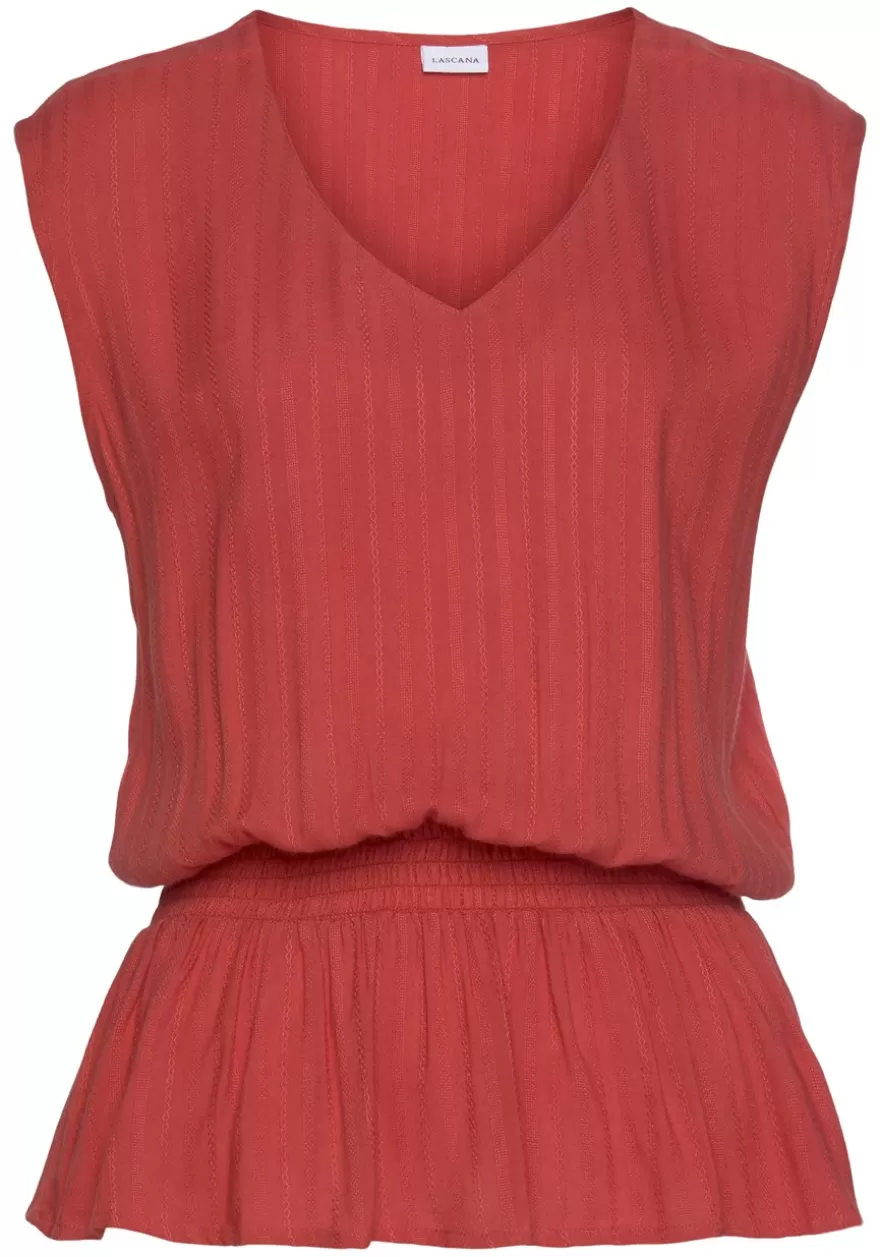 Online Smocked Peplum Top Sleeveless Tops