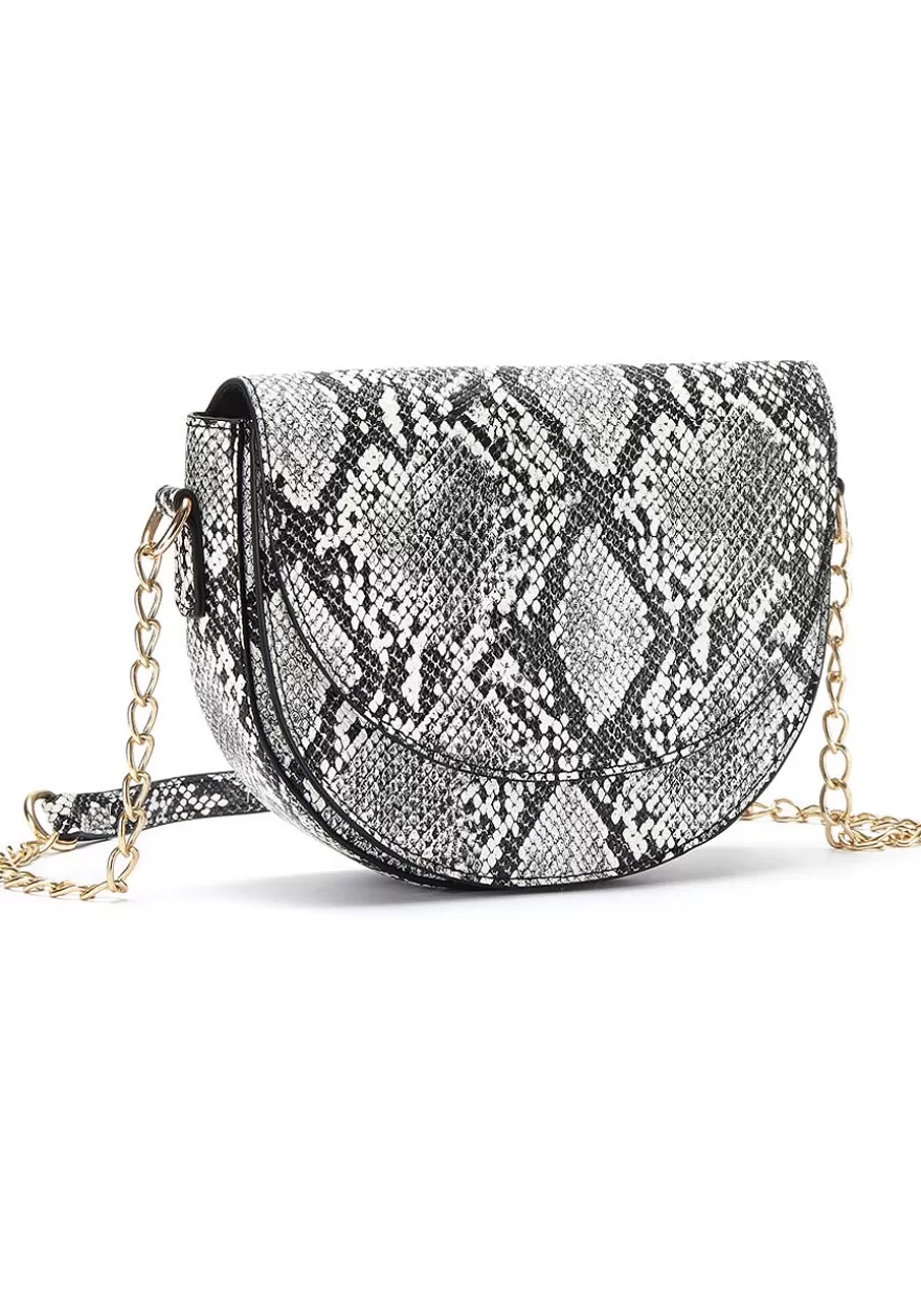 Cheap Snake Print Crossbody Bag Bags