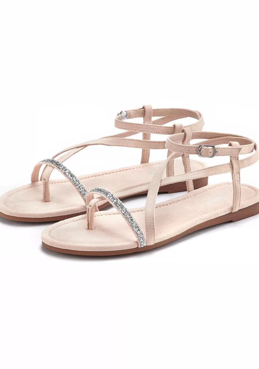 Cheap Strappy Glitter Sandals Sandals