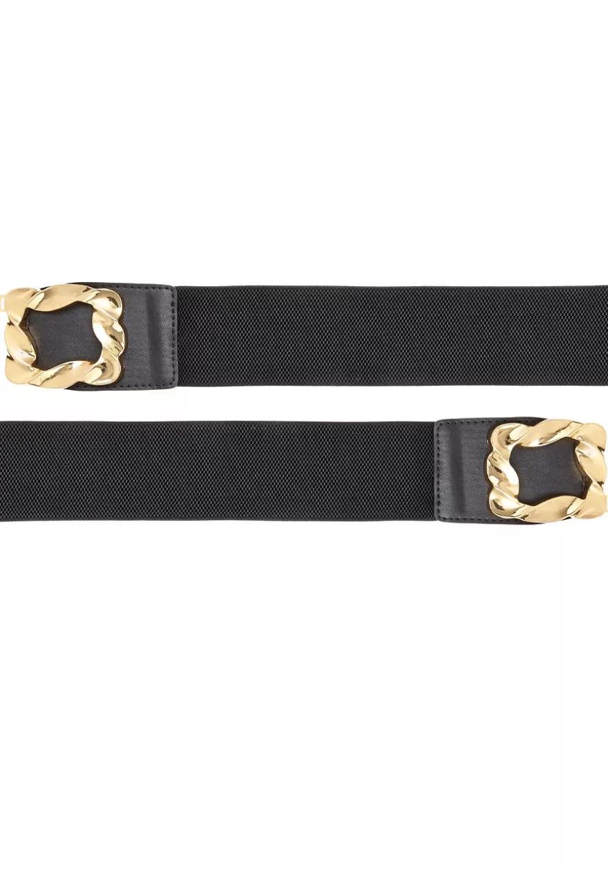 Cheap Stretchy Buckle Accent Belt Belts