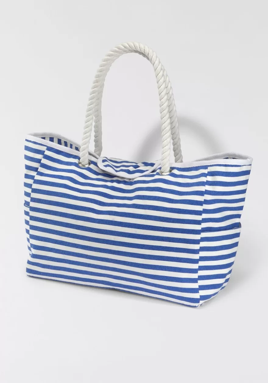 Outlet Striped Tote Bag Bags