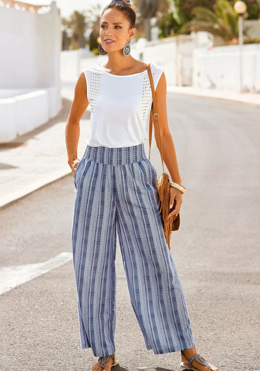 Store Striped Wide Leg Pants Pants