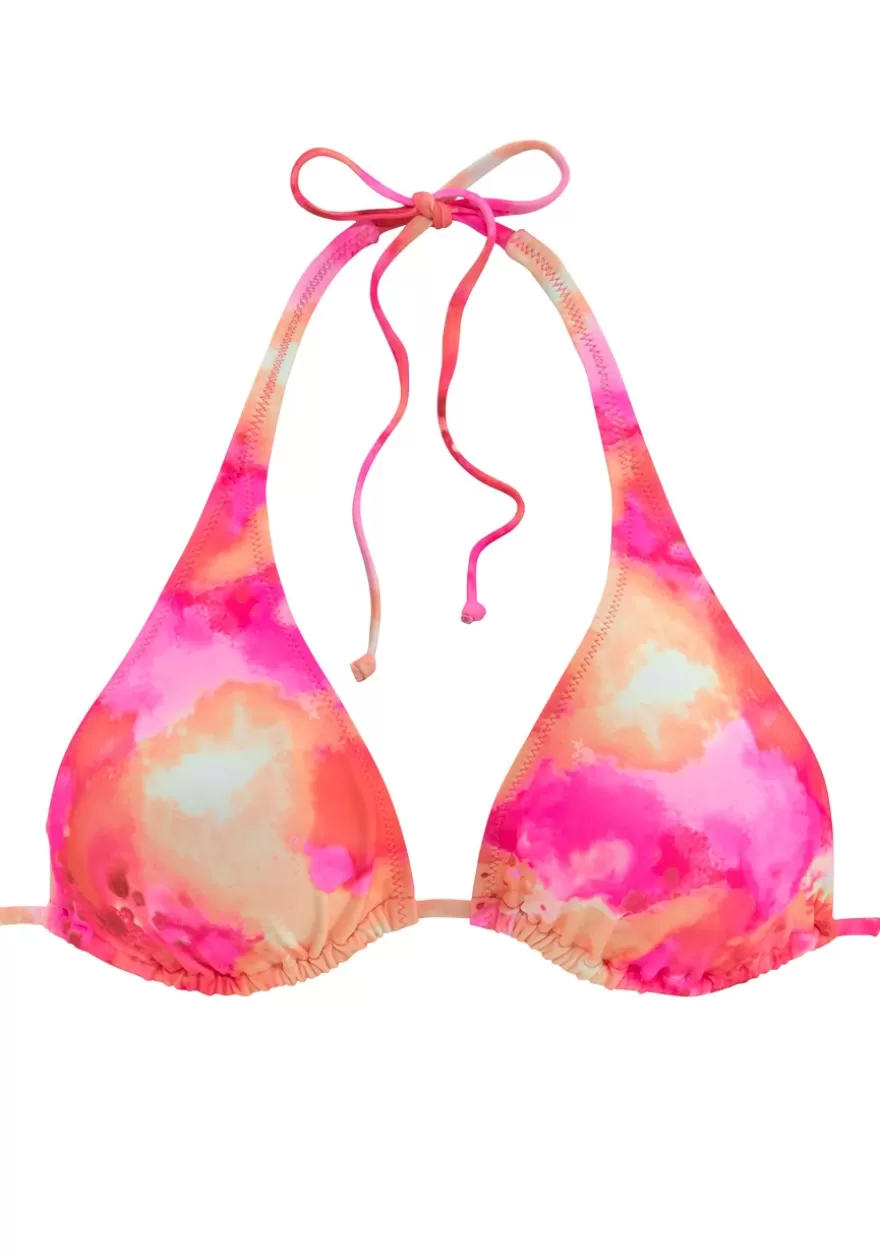 Cheap Tie Dye Triangle Bikini Top Triangle