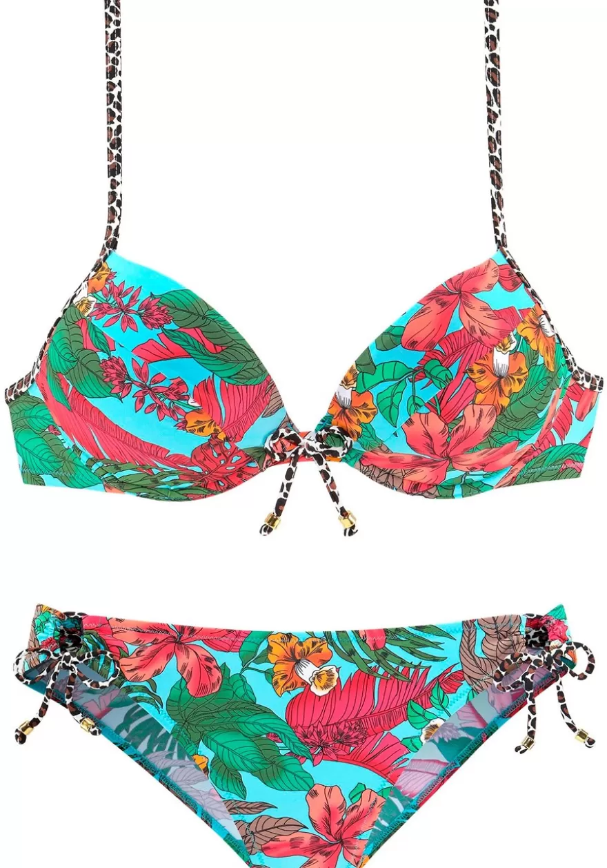 Shop Tropical Push Up Bikini Top Push Up