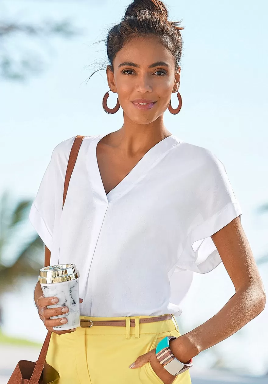 Cheap V-Neck Blouse Blouses