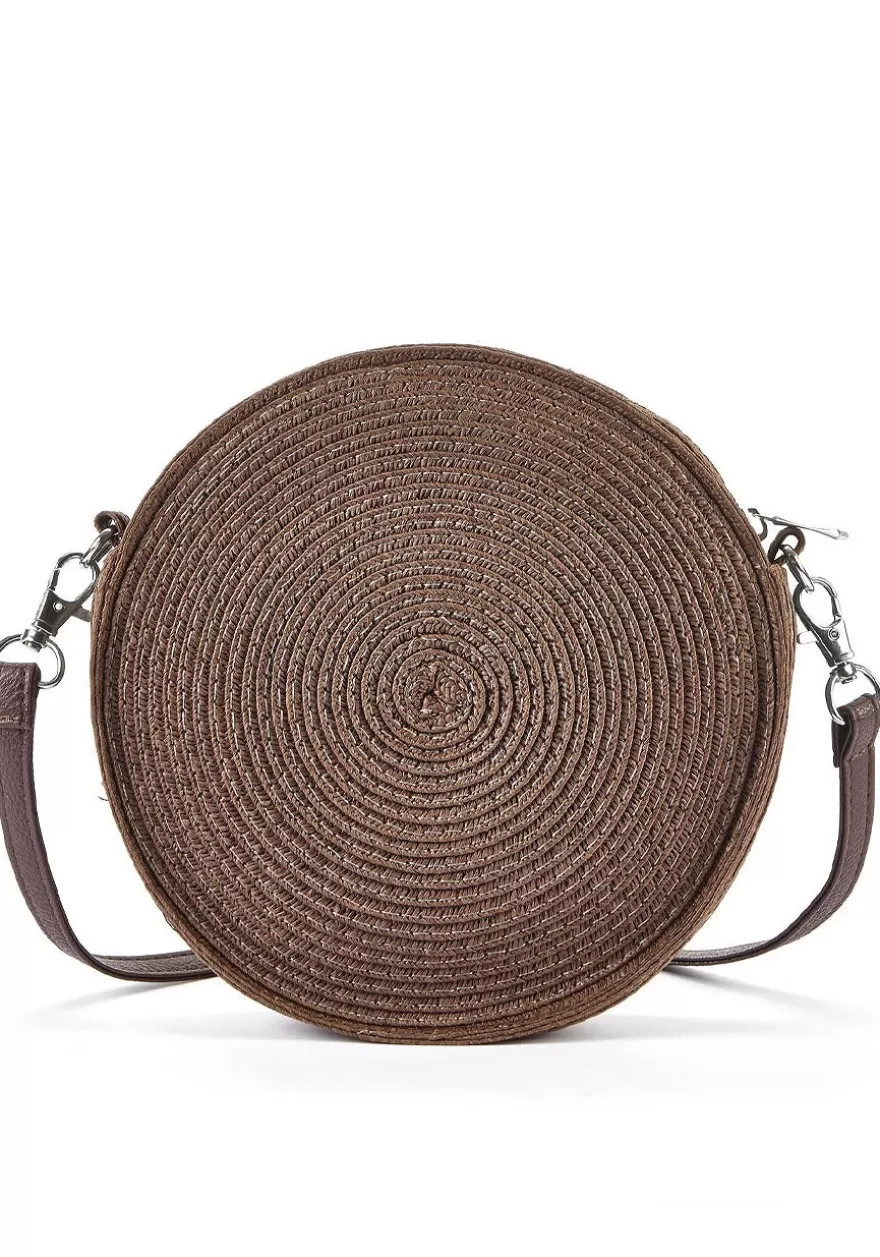 Outlet Woven Sun Round Bag Bags