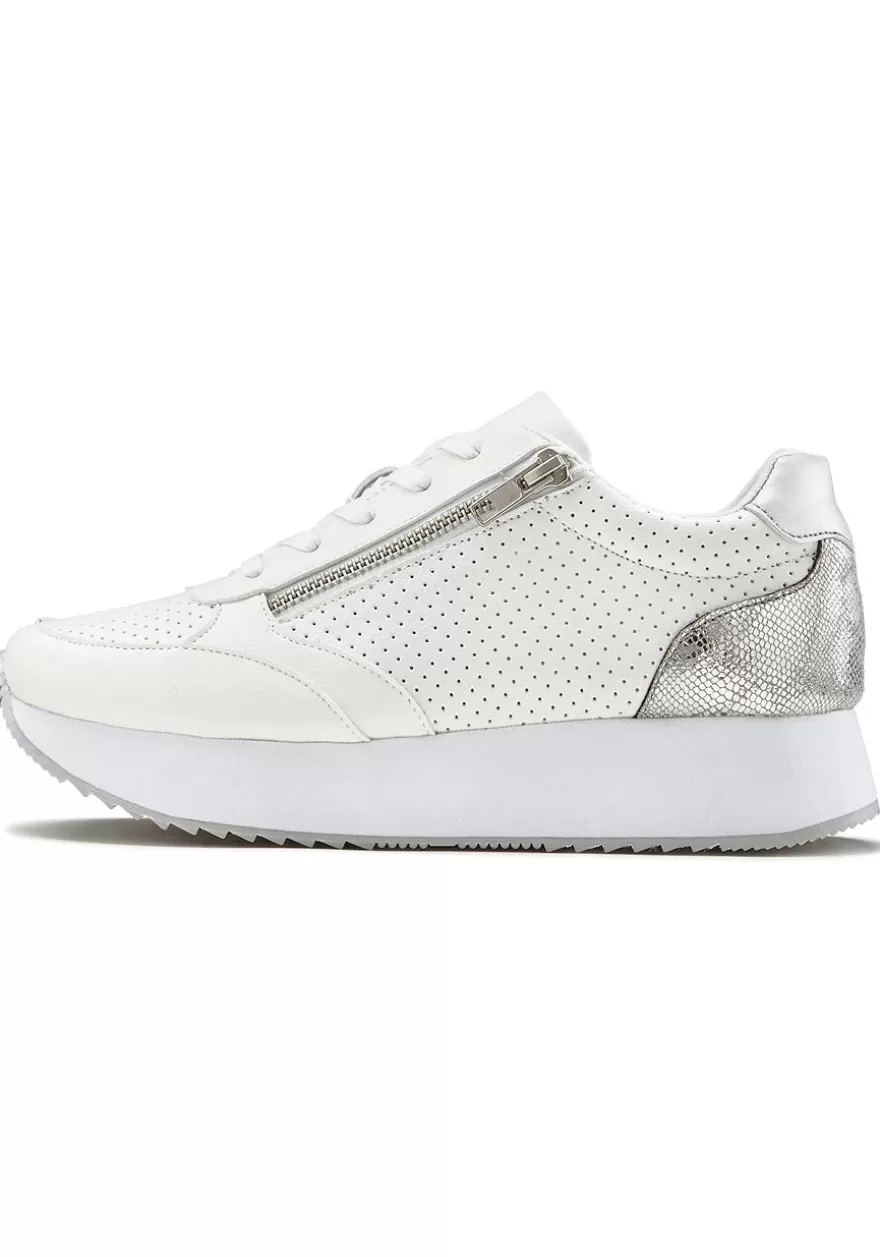 Online Zip Detail Platform Sneakers Flats & Sneakers